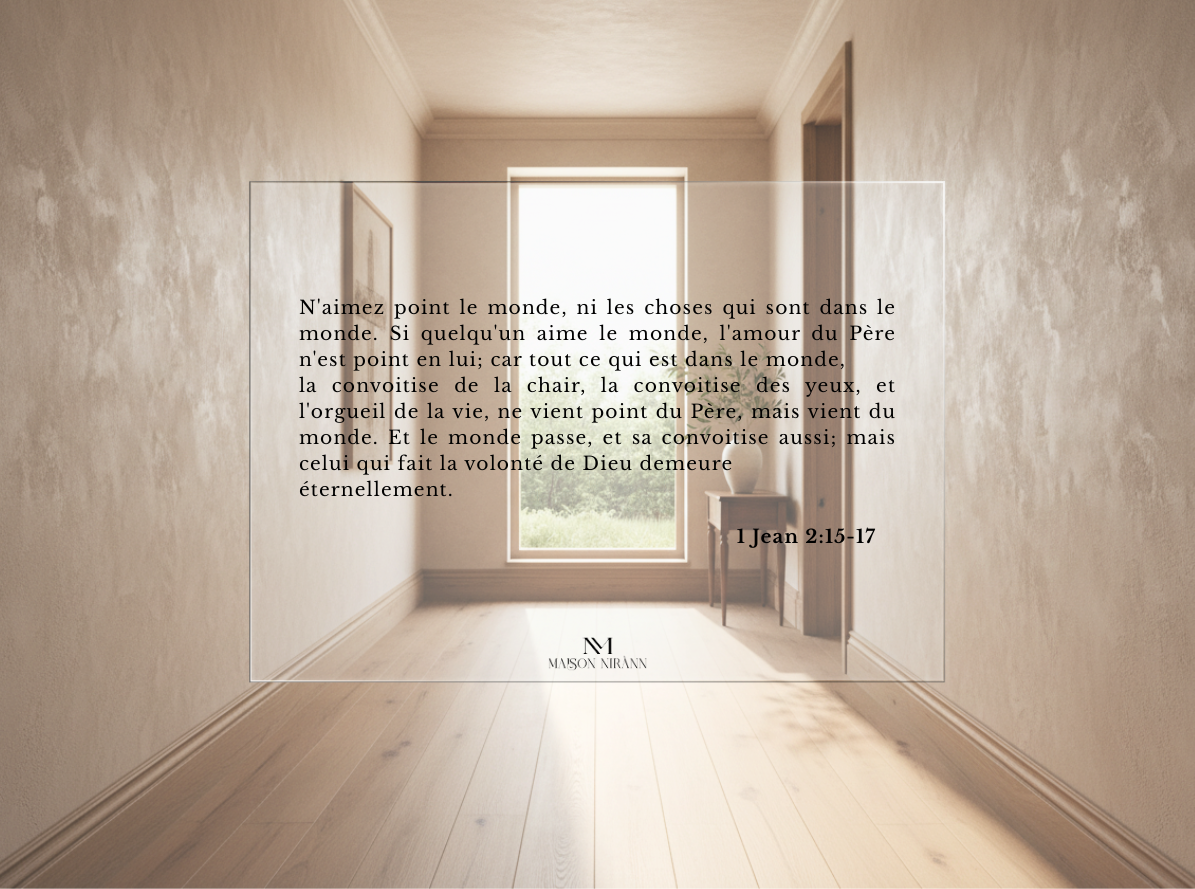 1 Jean 2:15-17